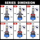 4300K Led H7 H4 LED Light Bulbs On Cars H1 H8 H11 LED Fog Light 9005 HB3 9006 HB4 9012 Hir2 Headlamp 30000LM Auto Retrofit Kits
