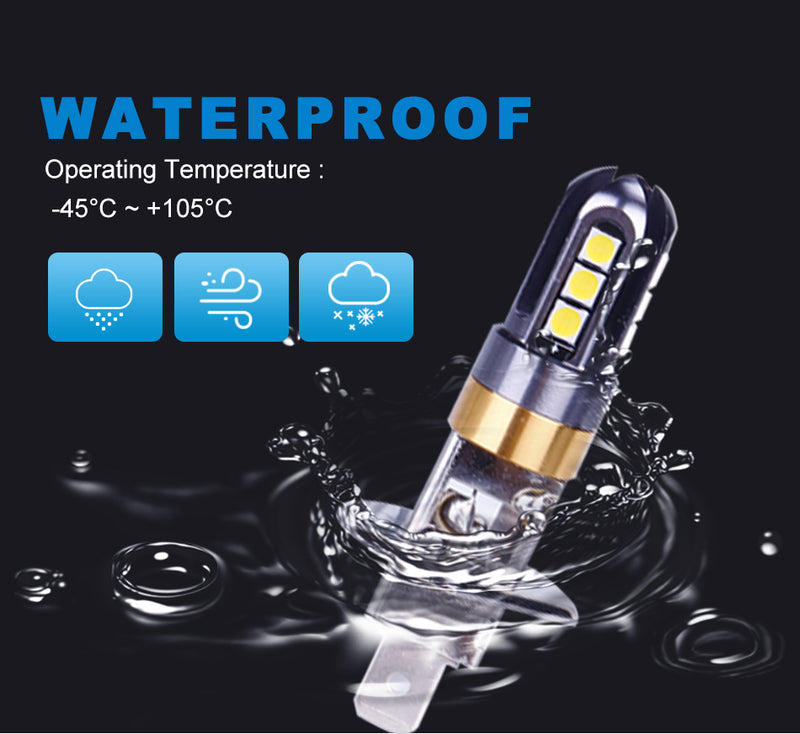 881 Fog Lights LED Signal Lights 3030 SMD Chips H1 H3 881 880 H27 Indoor Reading Lamps 6000K White License Plate Lights 12V 24V