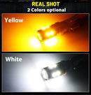 T10 W5W LED Signal Lamps 3030 12 SMD Chips White Yellow Color 168 194 Interior Reading Light Day Running Light Tail Bulb 12V 24V