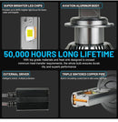 60000LM H4 LED Headlight Bulbs H7 HB3 9005 HB4 9006 9012 HIR2 H8 H11 150W Auto Fog Lights Turbo Lamp 5570 CSP Chips LHD Daylight