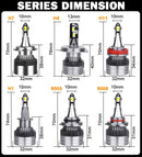 H4 LED Car Headlight 30000LM H7 LED 12V 24V 36V H1 H11 H8 H9 3570 CSP Chips 9005 HB3 9006 HB4 9012 HIR2 Car Diode Auto Truck Bus