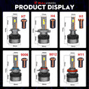 100000LM 160W H7 LED Canbus Car Headlights Bulbs H4 HB3 9005 HB4 9006 H11 9012 LED 6000K 5570 CSP Auto Lamp for VW Ford BMW