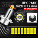 360 H7 LED Headlight 25000LM 3000K 4300K 6000K H1 9012 HIR2 D2S D4S H11 H8 H9 9005 9006 HB3 HB4 D2R D4R CSP Chips Fog Lights