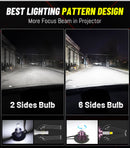 H1 H7 H4 LED Bulbs D2S HID Retrofit Kits D4S Led Lamp H8 H9 HB3 9005 HB4 9006 9012 HIR2 Fog Light 360 For Projector Lens