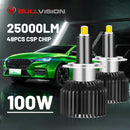360 H7 LED Headlight 25000LM 3000K 4300K 6000K H1 9012 HIR2 D2S D4S H11 H8 H9 9005 9006 HB3 HB4 D2R D4R CSP Chips Fog Lights