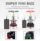 H1 H7 Led Bulbs 360 Mini H8 H11 Led Fog Lights For Projector Lenses 20000LM HB3 9005 HB4 9006 Car Lamps High Beam Auto 12V Turbo