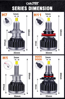 H1 H7 Led Bulbs 360 Mini H8 H11 Led Fog Lights For Projector Lenses 20000LM HB3 9005 HB4 9006 Car Lamps High Beam Auto 12V Turbo