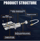 H1 LED Headlights 20000LM 8PCS 3860 CSP Chips Cut-off STG Auto Fog Lights High Bright Mini Diode 1:1 Size Plug and Play 12V 24V