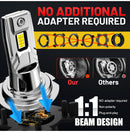 H7 LED 50000LM 150W High Power 7530 CSP Chips 1:1 Mini Size Auto Headlight High Beam Low Beam L02 L04 L05 L06 Universal Adapter