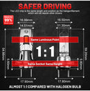 H7 LED 50000LM 150W High Power 7530 CSP Chips 1:1 Mini Size Auto Headlight High Beam Low Beam L02 L04 L05 L06 Universal Adapter