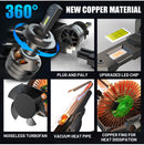 H4 LED Headlight K5C LED H7 60000LM H11 9012 HIR2 4300K 6000K H1 H8 9005 9006 HB3 HB4 200W 5570 CSP No Blind Hi/Lo Beam Copper Tube