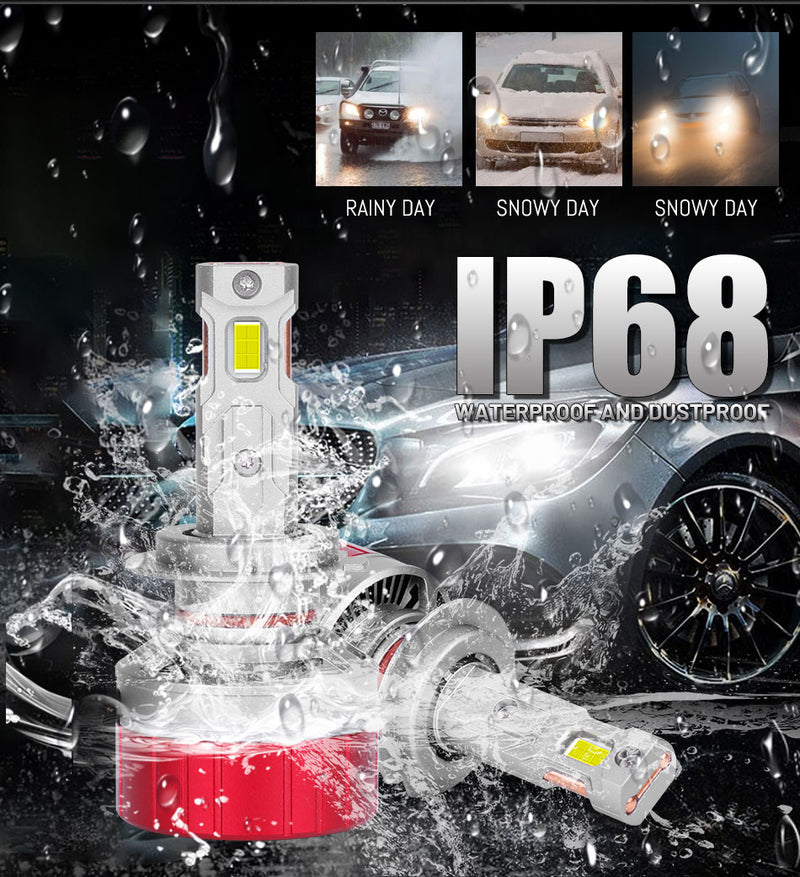 H7 6000K LED Lamp H4 H11 Double Copper Tube Led Headlights For Car 80000LM 200W H8 H9 H9 H1 HB3 HB4 9005 9006 9012 Led