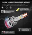 H7 6000K LED Lamp H4 H11 Double Copper Tube Led Headlights For Car 80000LM 200W H8 H9 H9 H1 HB3 HB4 9005 9006 9012 Led