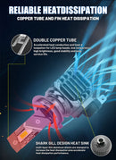 Bullvision 220W H7 LED Canbus 70000LM H4 H11 H8 H9 9012 HIR2 9005 9006 HB3 HB4 Turbo Auto Lights Fog Lamp For VW L03 L05 Adapter