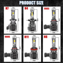 Bullvision 220W H7 LED Canbus 70000LM H4 H11 H8 H9 9012 HIR2 9005 9006 HB3 HB4 Turbo Auto Lights Fog Lamp For VW L03 L05 Adapter