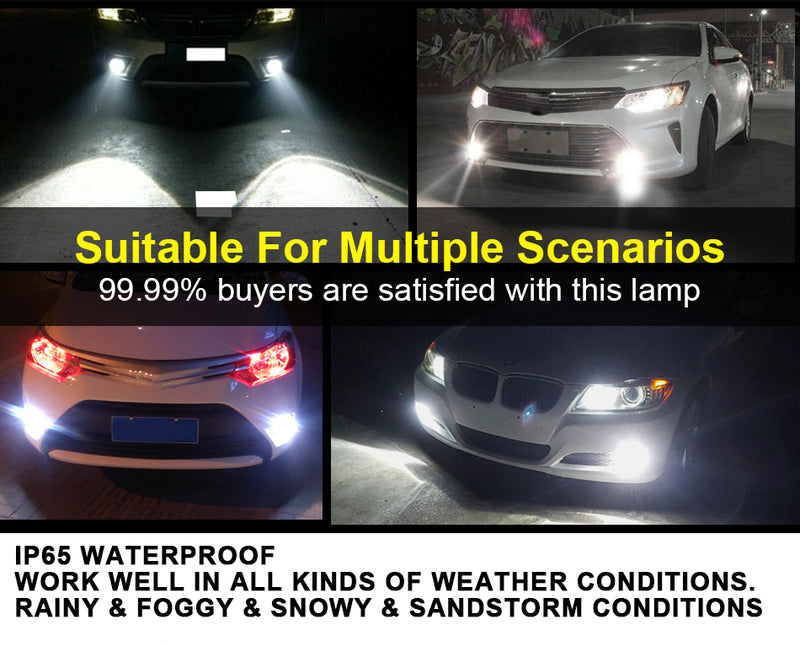 H11 H16 H8 led bulbs 9005 HB3 lampada 9006 HB4 LED fog lights-Automotive