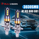 881 Fog Lights LED Signal Lights 3030 SMD Chips H1 H3 881 880 H27 Indoor Reading Lamps 6000K White License Plate Lights 12V 24V